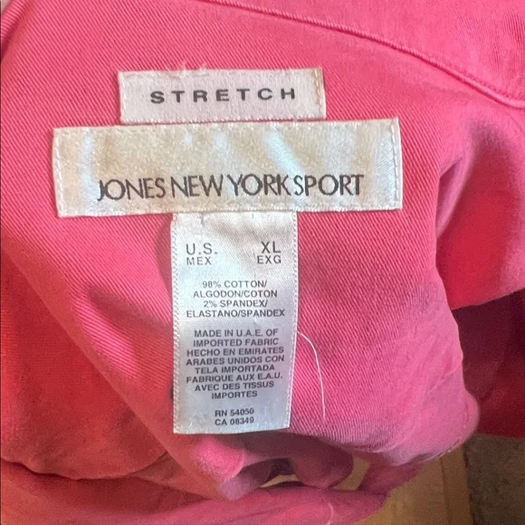 Jones New York Women’s Vibrant Pink Jacket Size XL - Picture 9 of 15